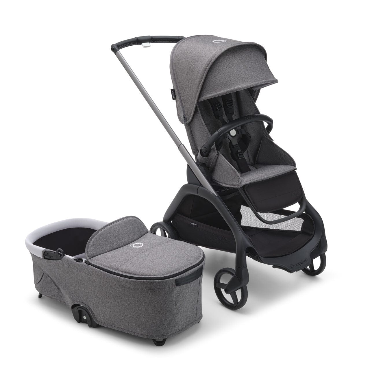 bugaboo dragonfly weight Bugaboo Dragonfly Pushchair Grey Melange | Compact Fold & Carrycot