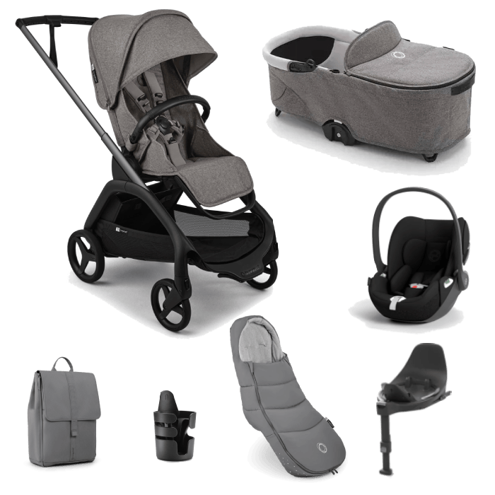 Bugaboo Dragonfly Plus Travel System Grey Melange