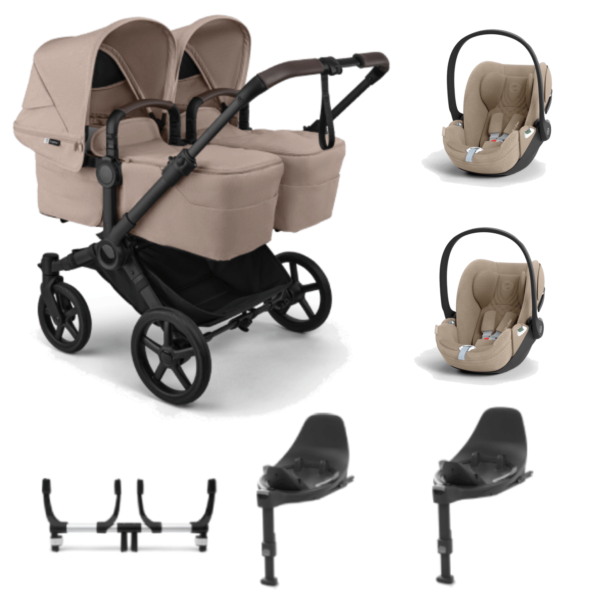 Bugaboo Donkey 6 Twin Travel System Desert Taupe