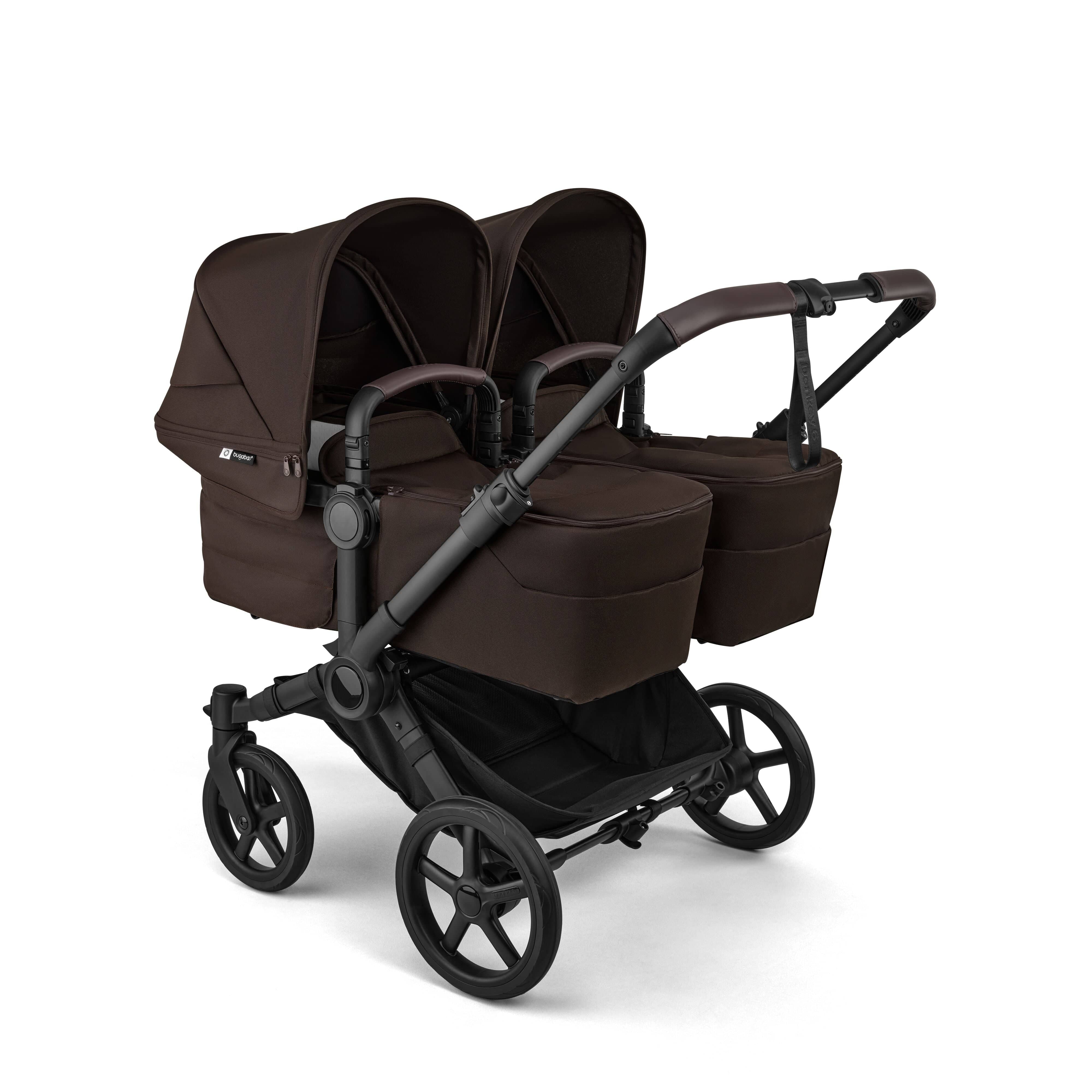 bugaboo donkey mineral taupe Bugaboo Donkey 6 Twin Pushchair Cocoa Brown