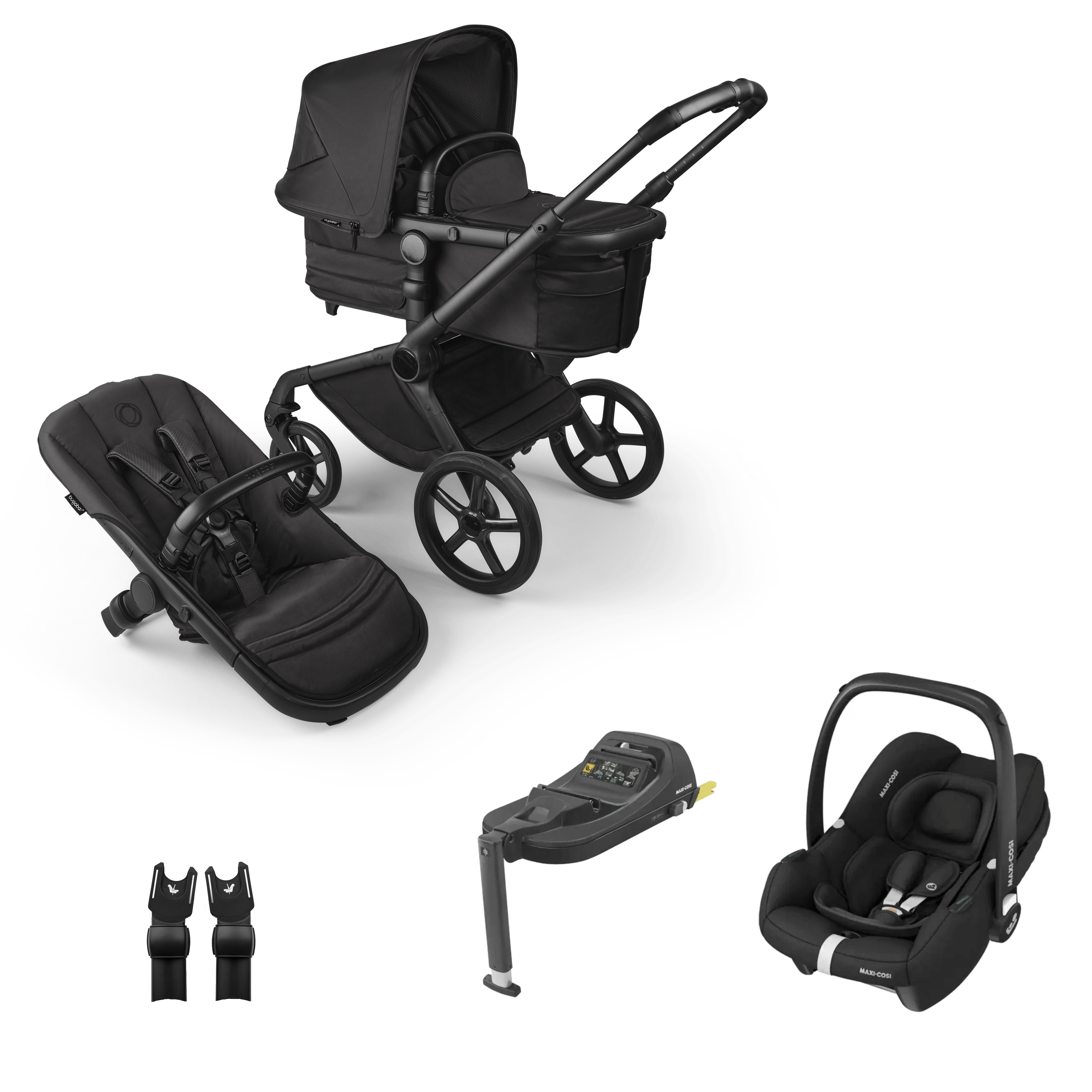 bugaboo noir Bugaboo Fox 5 (Cabriofix i-Size) Essential Travel System, Noir Limited – UK Baby Centre