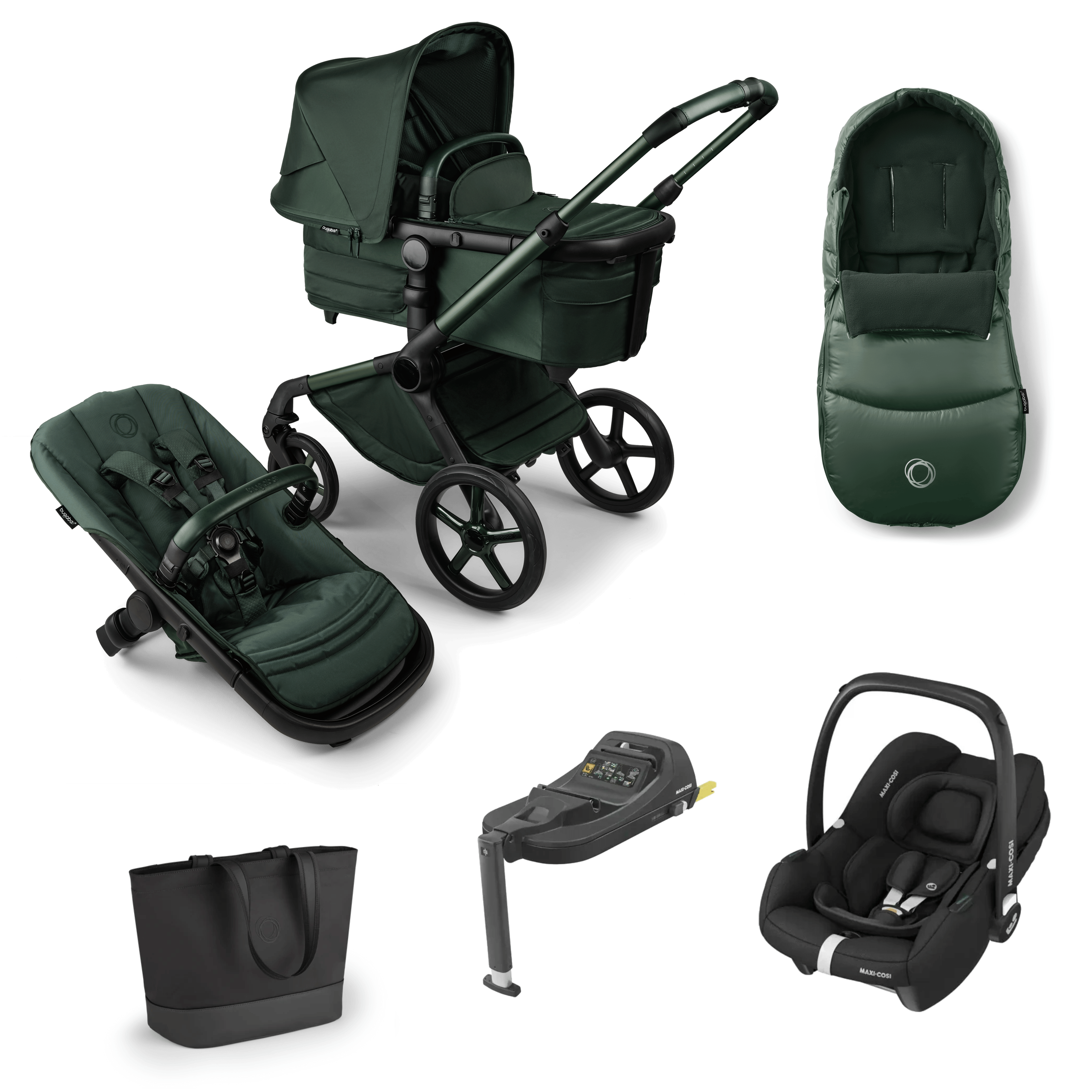 bugaboo fox 5 stroller assembly Bugaboo Fox 5 Noir Limited Edition Travel System with Cabriofix i-Size