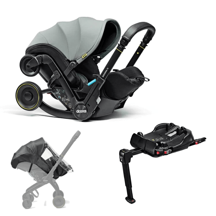 doona x car seat & stroller dusty sage Doona X Infant Car Seat Essential Bundle