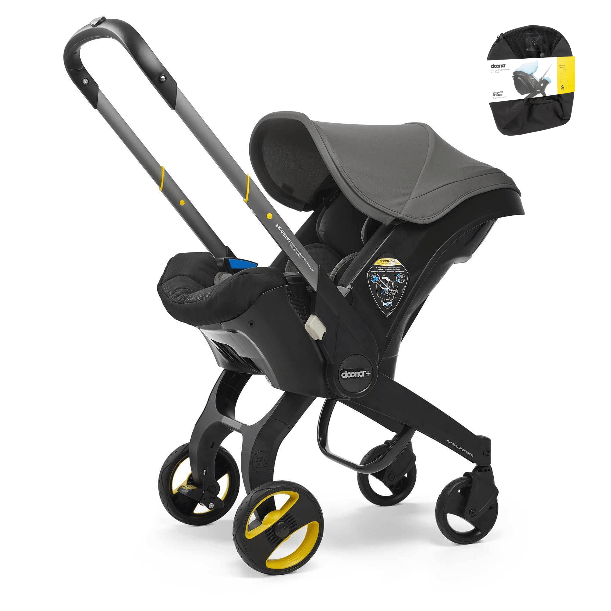 Doona Car Seat with Snap on Storage Urban Grey UK Baby Centre