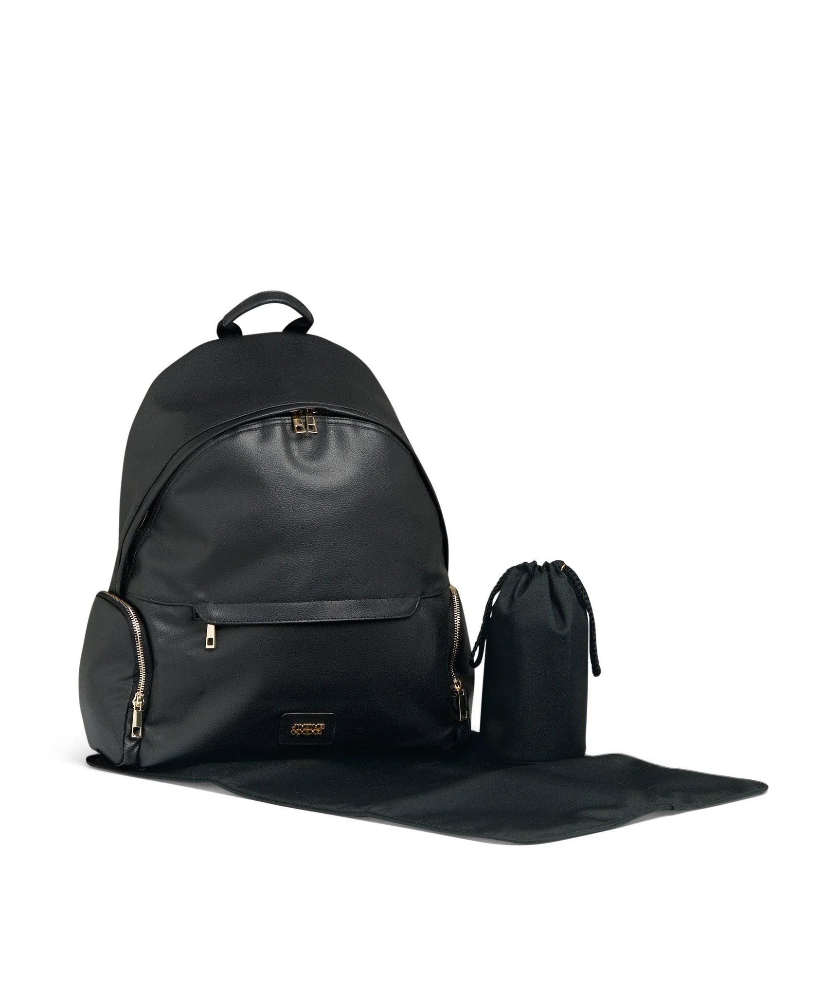 Mamas Papas Strada Luxe Changing Backpack Black Gold UK Baby Centre