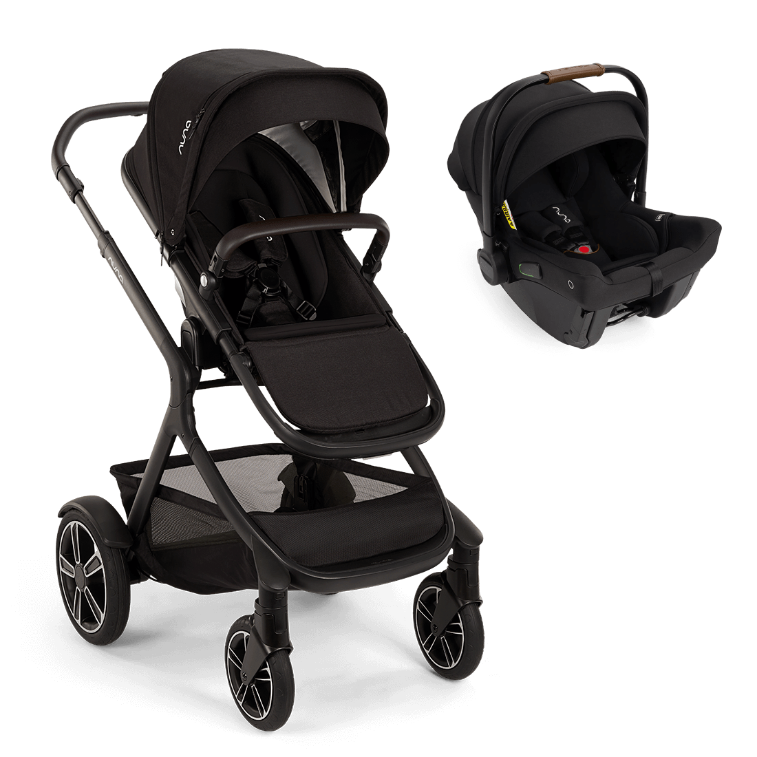 Nuna Demi NEXT Stroller PIPA Urbn Car Seat Caviar