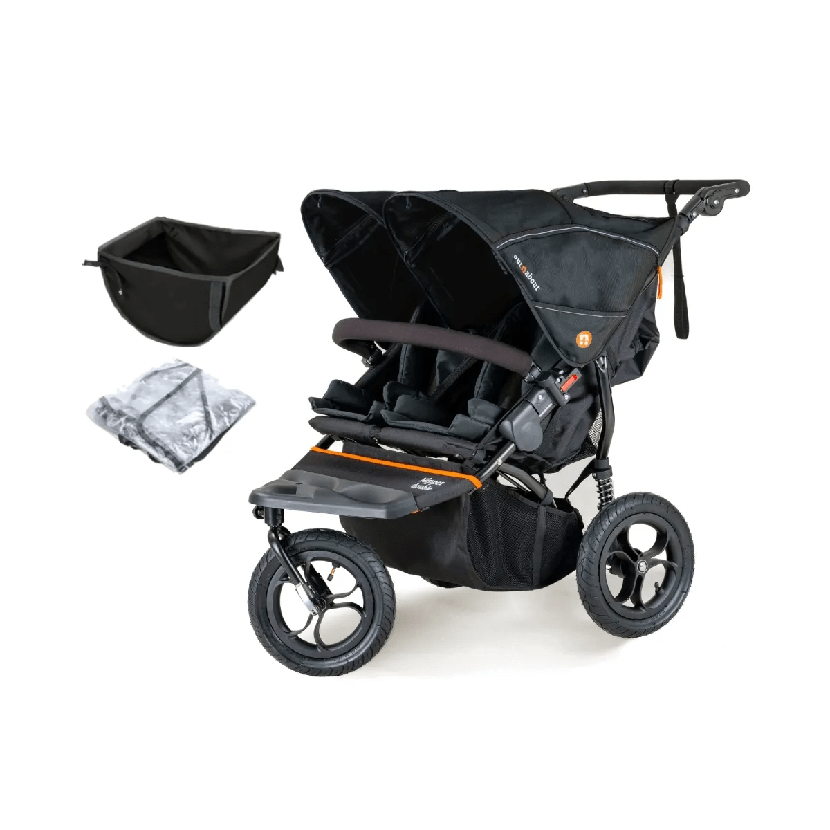 out n about double stroller Out n About Nipper V5 Double Pushchair - All-Terrain Twin Buggy