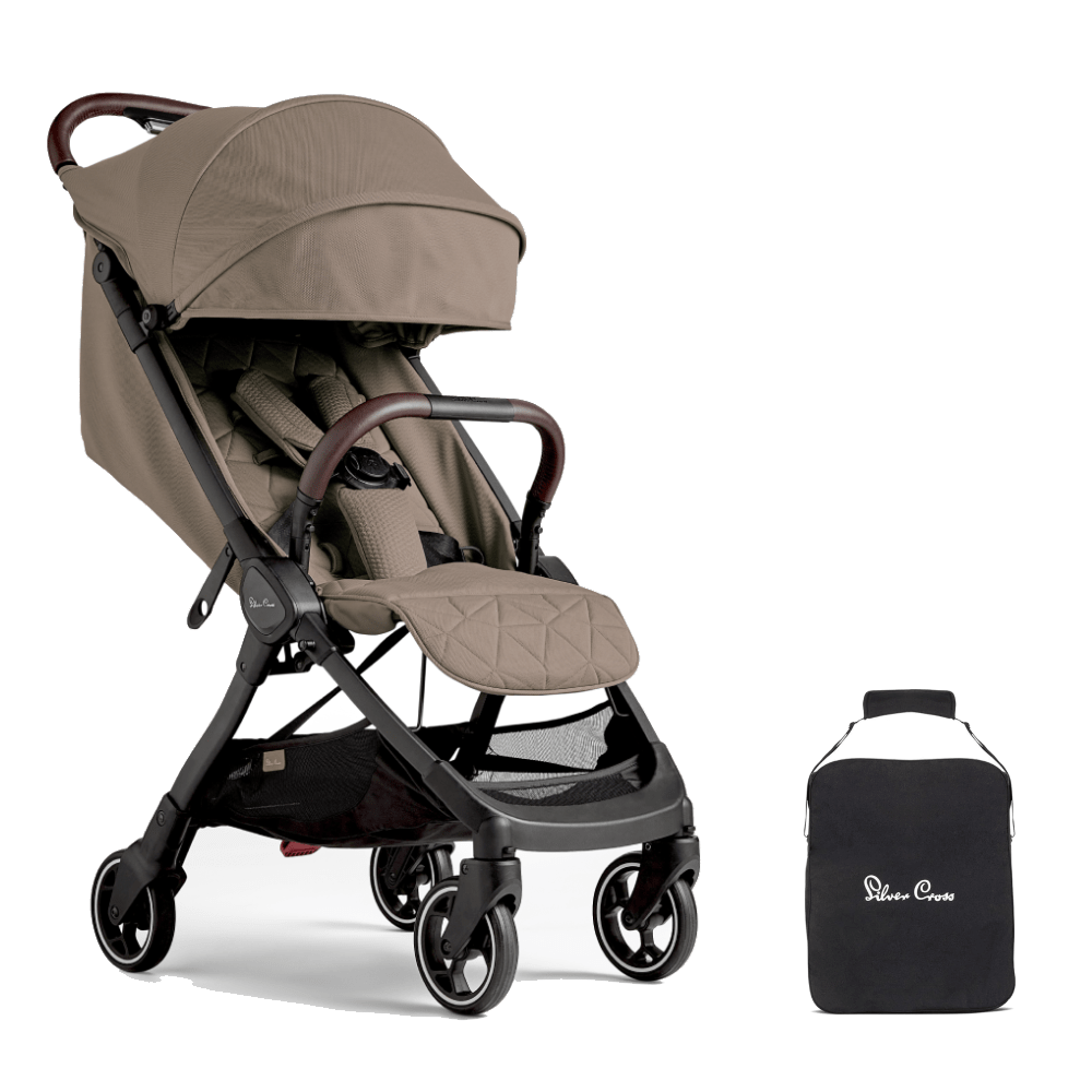 Silver Cross Clic Stroller with Travel Bag Cobble