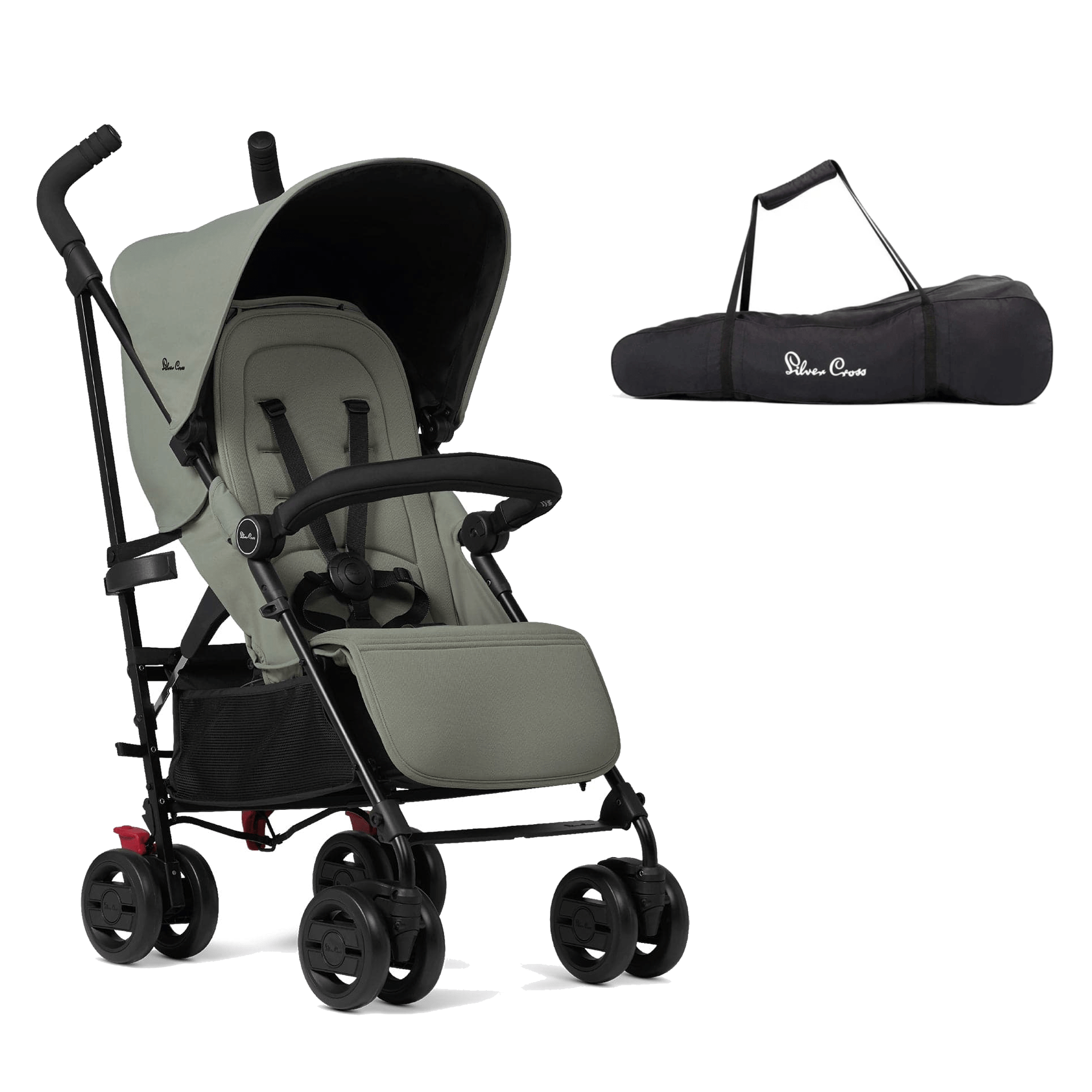 Silver Cross Pop Pushchair Travel Bag Sage – UK Baby Centre