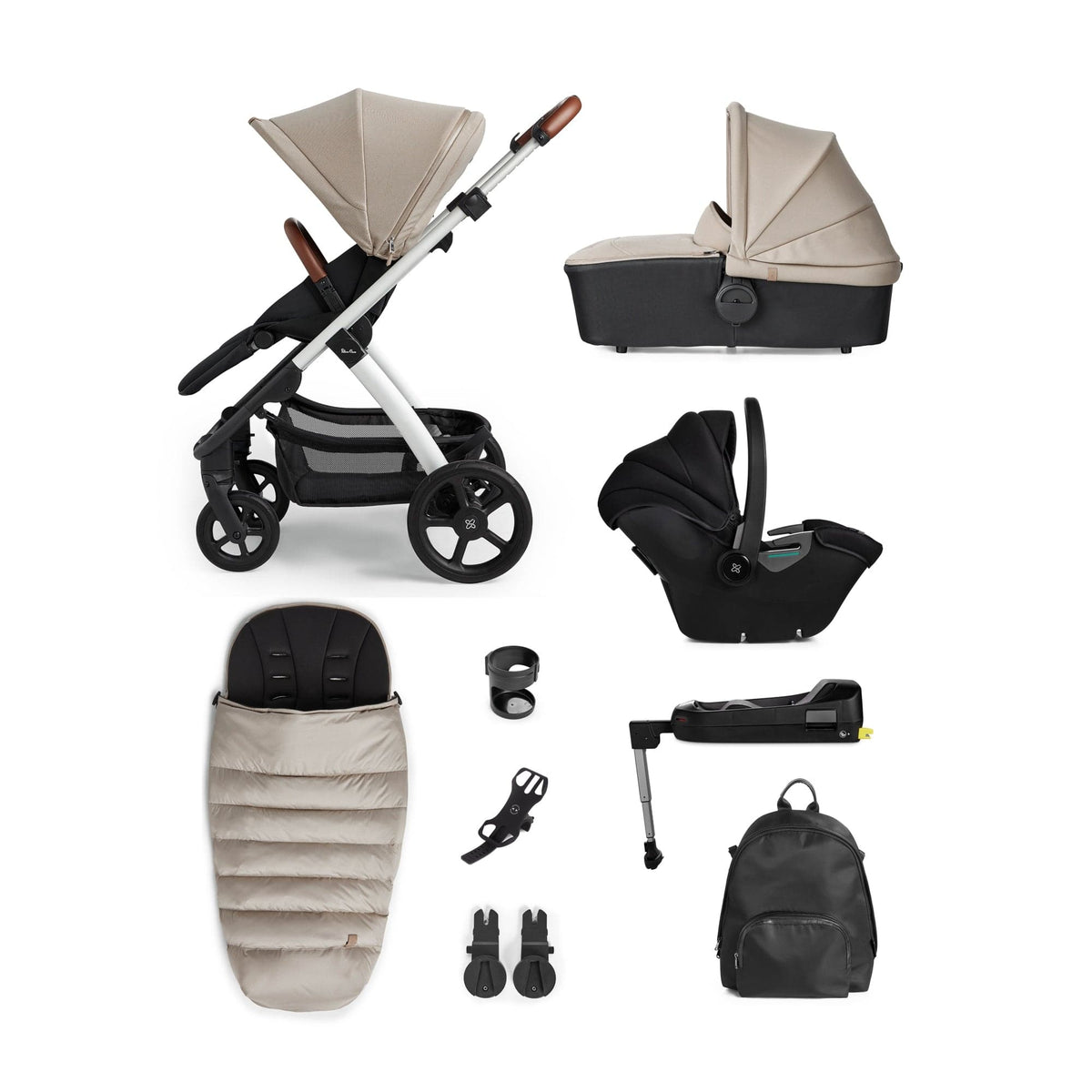 Silver Cross Tide, Dream iSize Complete Travel System Stone UK