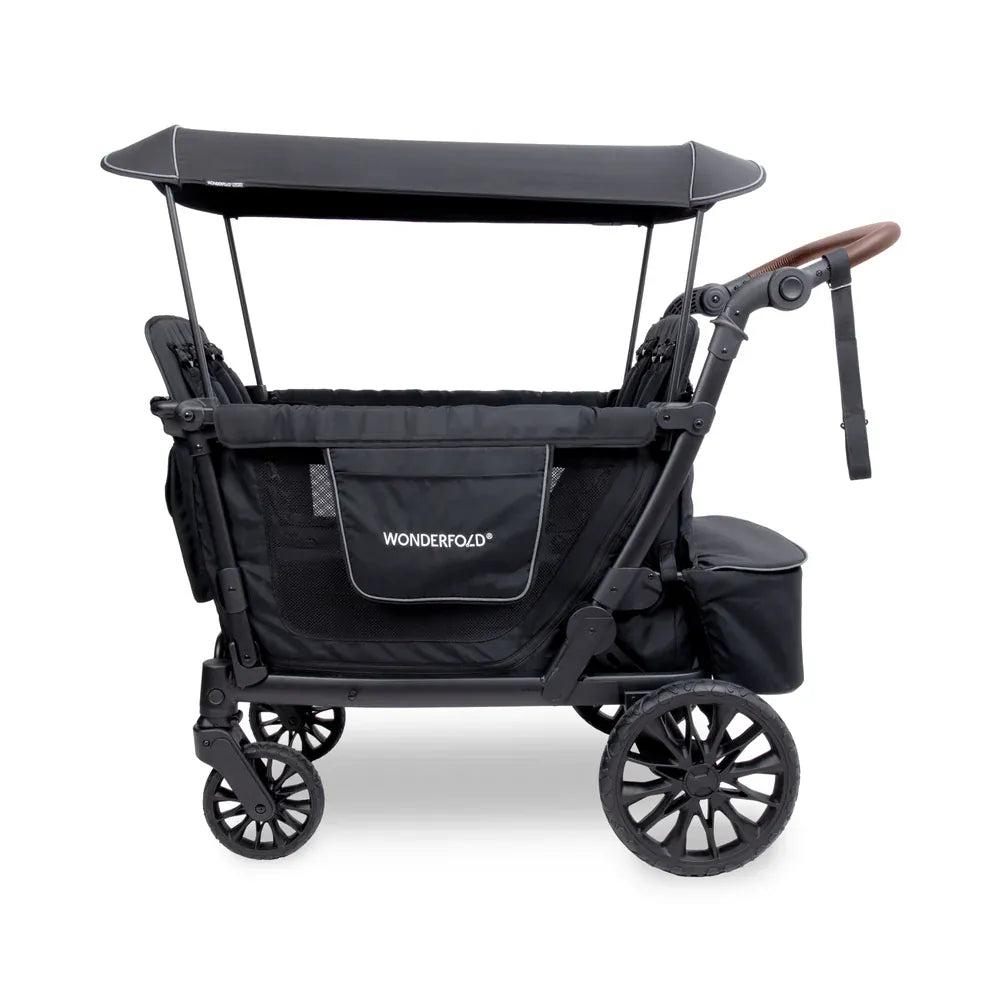 Wonderfold L4 Quad Stroller Wagon Black