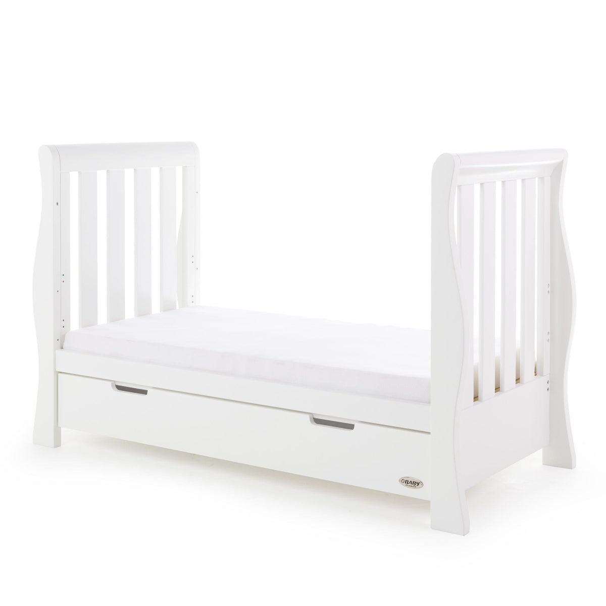 Obaby Stamford Luxe Cot Bed - White