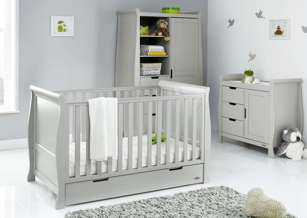OBABY Nursery Furniture Obaby Stamford Classic 3 Piece Room Set - Warm Grey