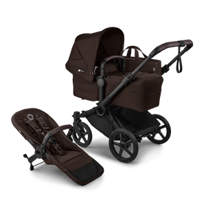 Bugaboo Prams & Pushchairs Bugaboo Donkey 6 Complete - Black/Cocoa Brown/Cocoa Brown