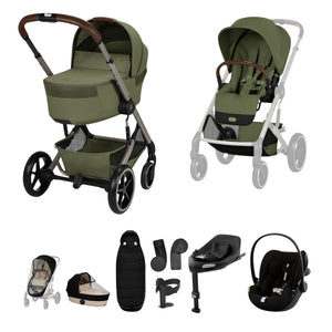 Cybex Balios S Lux (Cloud G3 Plus) Travel System - Moss Green (2026)
