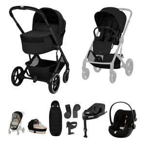 Cybex Balios S Lux (Cloud G3 Plus) Travel System - Moon Black (2026)