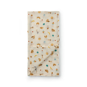 Loulou Lollipop Muslin Swaddle - French Breakfast
