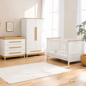 Tutti Bambini Misha (3 Piece) Furniture Set - White & Golden Oak