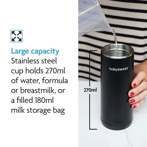 Baby Brezza Food Maker Baby Brezza SuperFast Portable Bottle Warmer - All black