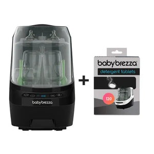 Baby Brezza Health & Hygiene Baby Brezza Bottle Washer Pro & Detergent Tablets (120pcs) - All Black