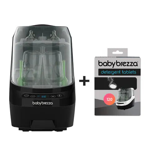 Baby Brezza Health & Hygiene Baby Brezza Bottle Washer Pro & Detergent Tablets (120pcs) - All Black