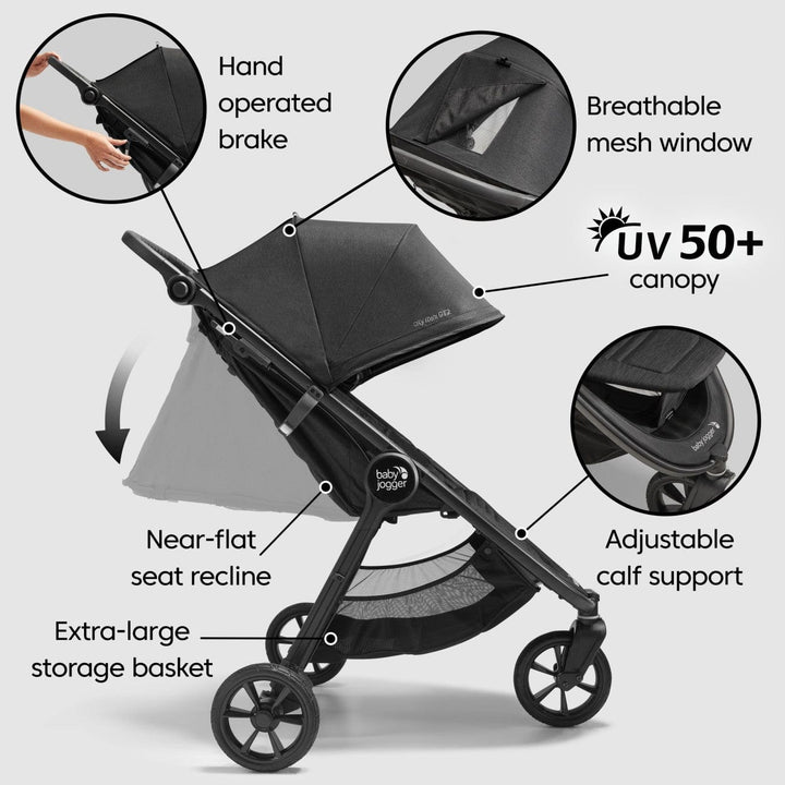 Baby Jogger Pushchairs Baby Jogger City Mini GT2 Bundle - Opulent Black