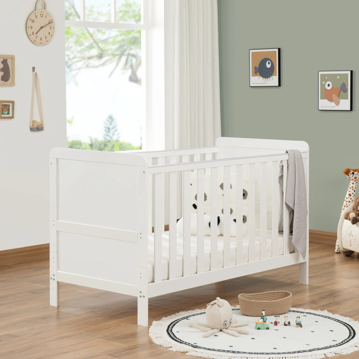 Babymore Cot Beds Babymore Caro Urban Cot Bed - White