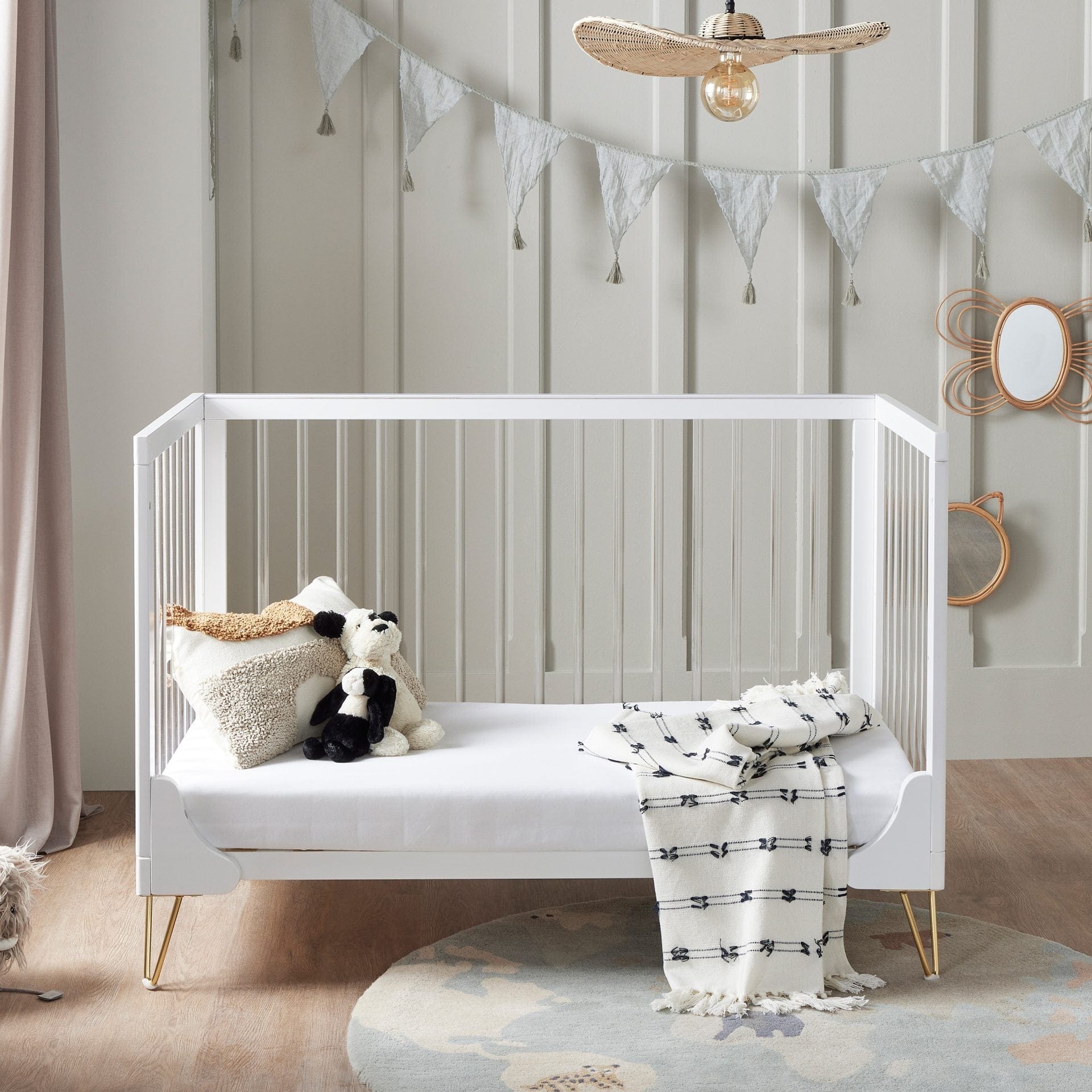 Babymore Kimi Cot Bed Acrylic UK Baby Centre