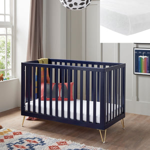 Babymore Cot Beds Babymore Kimi Cot Bed - Midnight