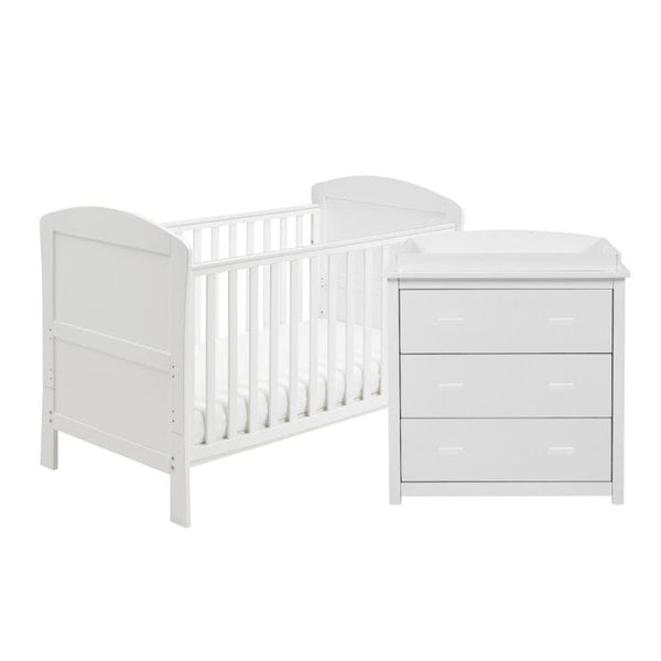 Babymore Furniture Sets Babymore Aston 2 Piece Room Set - White