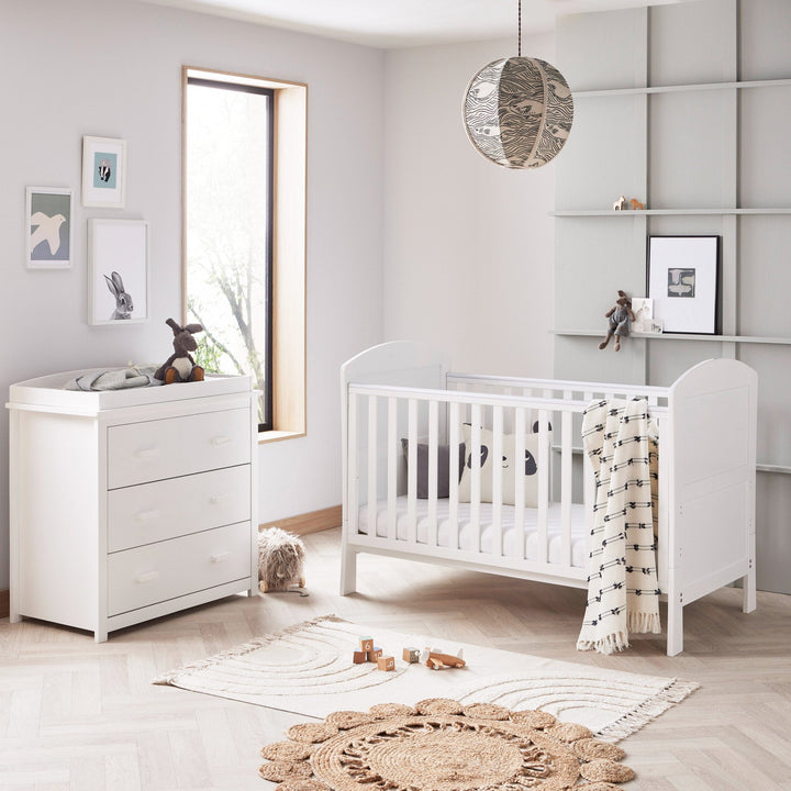 Babymore Furniture Sets Babymore Aston 2 Piece Room Set - White