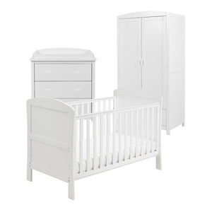 Babymore Furniture Sets Babymore Aston 3 Piece Room Set - White