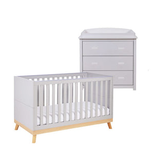 Babymore Furniture Sets Babymore Mona 2 Piece Room Set - Grey