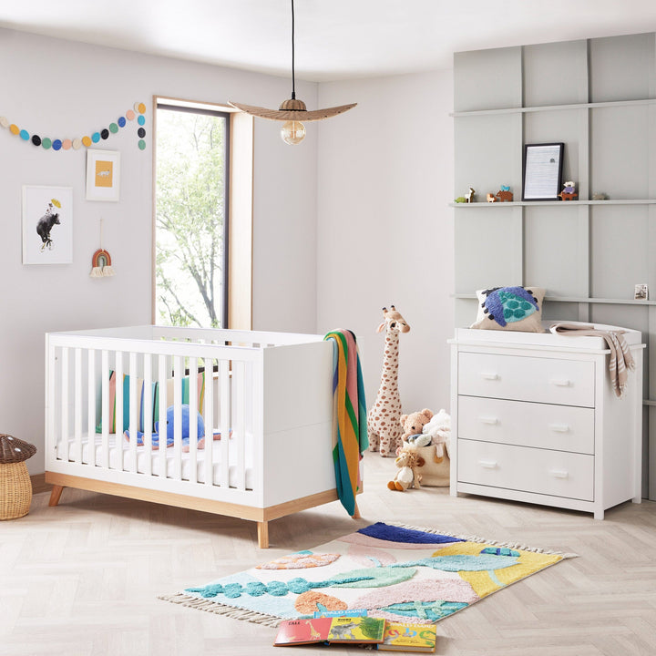 Babymore Furniture Sets Babymore Mona 2 Piece Room Set - White