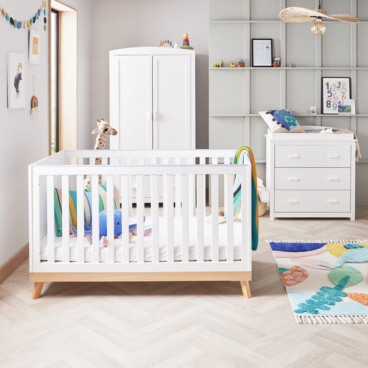 Babymore Furniture Sets Babymore Mona 3 Piece Room Set - White