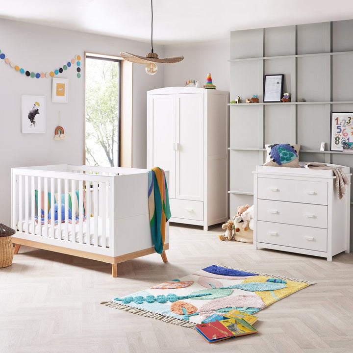 Babymore Furniture Sets Babymore Mona 3 Piece Room Set - White