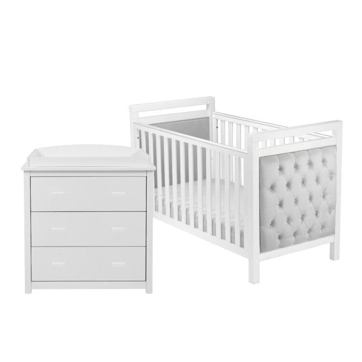 Babymore Furniture Sets Babymore Velvet Deluxe 2 Piece Room Set - White