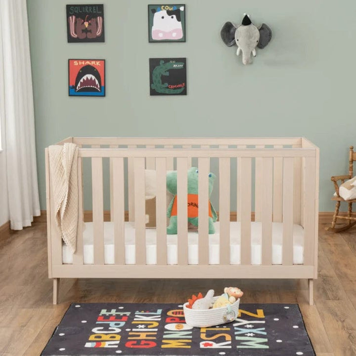 Babymore Nursery Furniture Babymore Dante Cot Bed - Natural