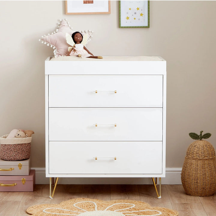 Babymore Nursery Furniture Babymore Kimi Nursery Chest Changer - Acrylic