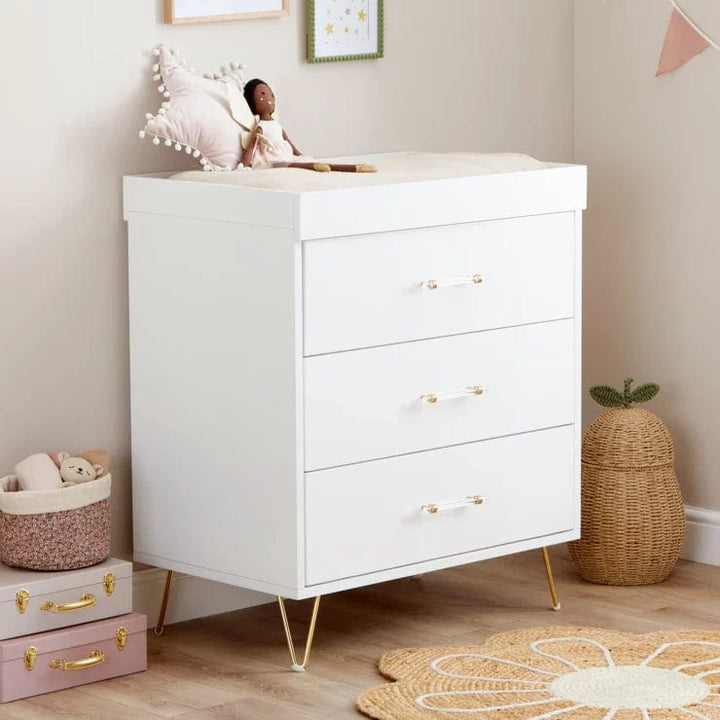 Babymore Nursery Furniture Babymore Kimi Nursery Chest Changer - Acrylic