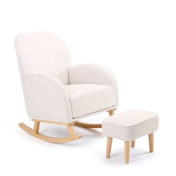 Babymore Nursing Chairs Babymore Freya Nursing Chair with Stool - Cream