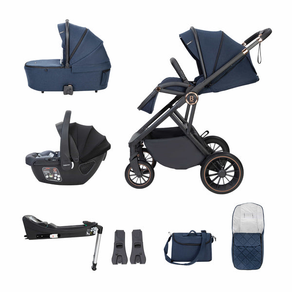 Babymore Travel Systems Babymore Chia, (Coco) Travel System - Midnight Blue