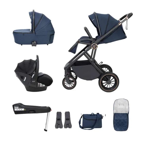 Babymore Travel Systems Babymore Chia, (Pecan) Travel System - Midnight Blue