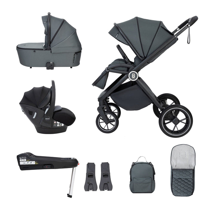 Babymore Travel Systems Babymore Kai, (Pecan) Travel System - Forest Grey