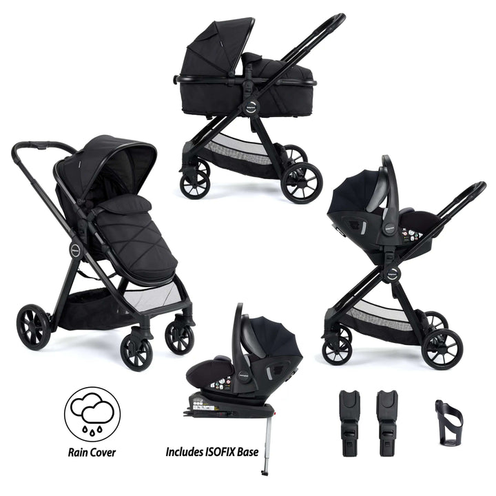 Mimi Travel System Pecan i Size Car Seat with ISOFIX Base Black UK Baby Centre