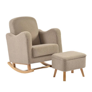 Bebe & Beyond Nursing Chairs Bebe & Beyond Soother Nursing Chair & Footstool - Biscuit Ted