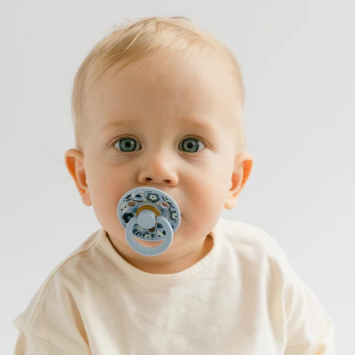 BIBS Health & Hygiene Bibs x Liberty Colour Bobo Latex Pacifier (2 Pack, Size 1) - Dusty Blue Mix