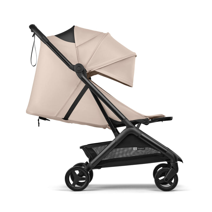 taupe bugaboo Bugaboo Butterfly 2 Stroller with Snack Tray Desert Taupe