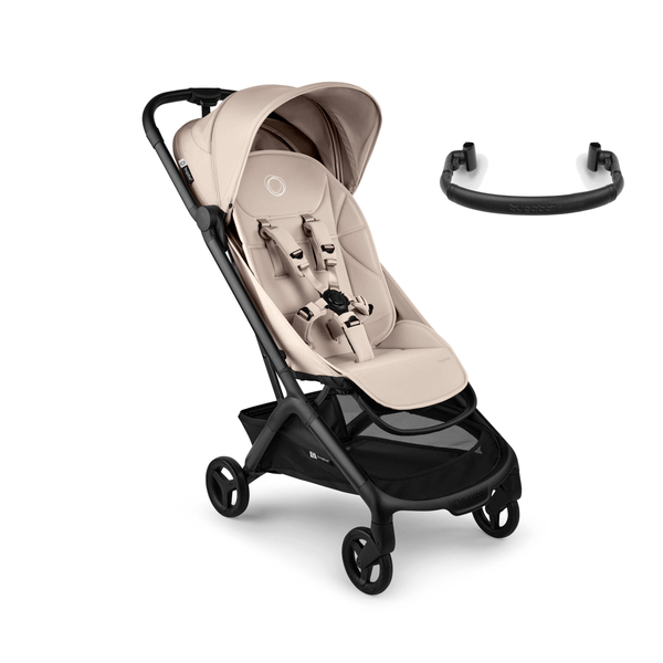 Bugaboo Compact Strollers Bugaboo Butterfly 2 Stroller with Bumper Bar - Desert Taupe