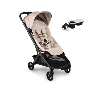 Bugaboo Compact Strollers Bugaboo Butterfly 2 Stroller with Snack Tray - Desert Taupe